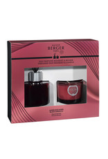 Maison Berger Bouquet Mini Reed Diffuser Candle Duo Black Angelica