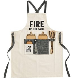 Mud Pie Fire Up The Grill Grilling Apron W Pockets And Bottle Opener