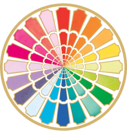Caspari Color Wheel Paper Placemats Round Placemat 12pk