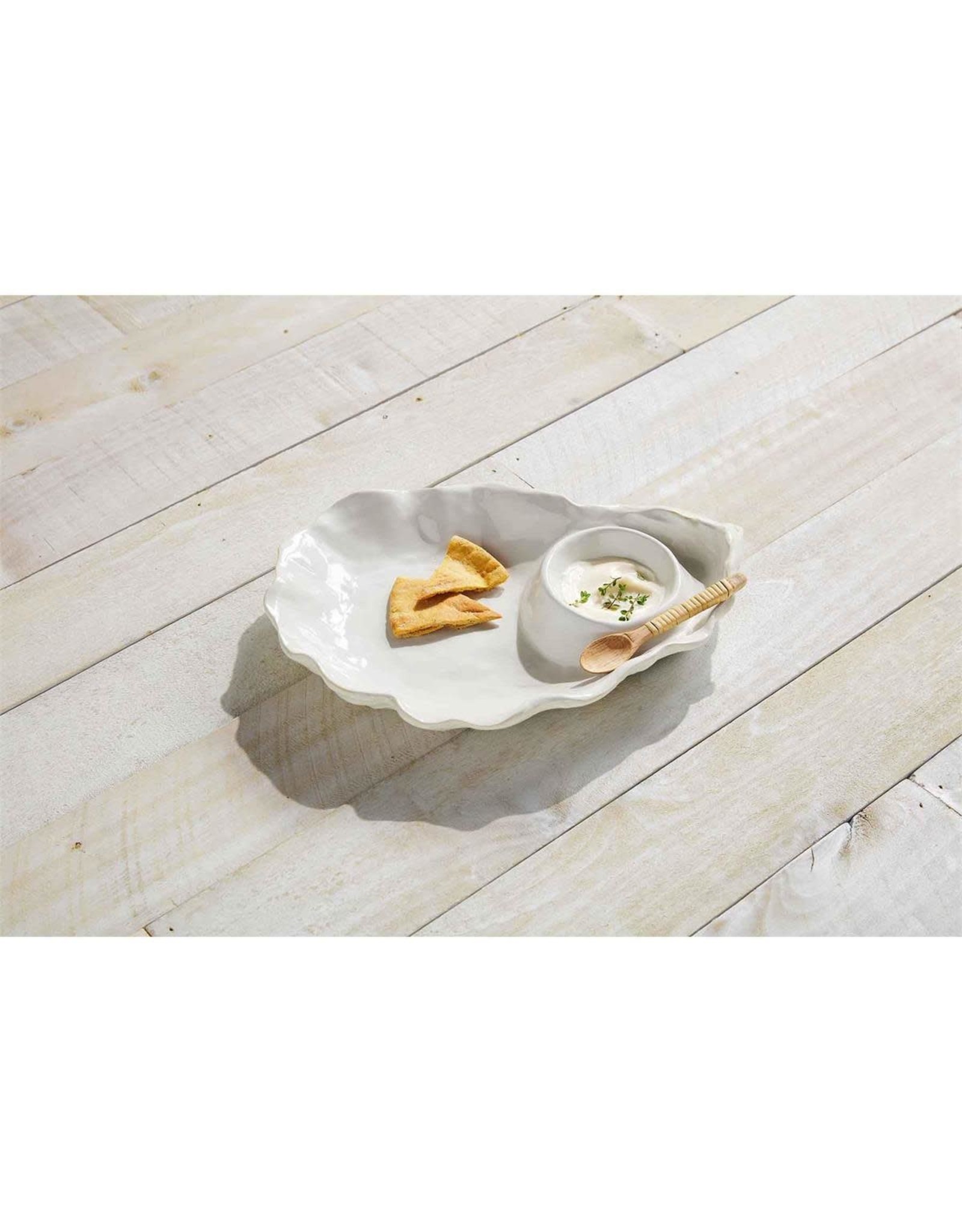 Mud Pie Oyster Chip And Dip Set Digs N Gifts