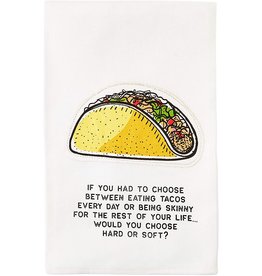 Mud Pie Taco Hand Towel Choose Between Eating Tacos Or Being Skinny