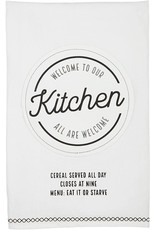 Mud Pie Hand Towel Welcome To Our Kitchen All Are Welcome