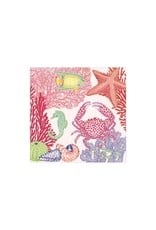 Caspari Paper Cocktail Napkins 20pk Under The Sea