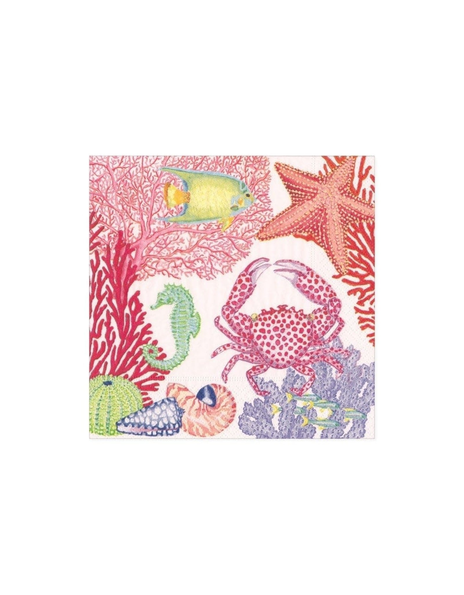 Caspari Paper Cocktail Napkins 20pk Under The Sea
