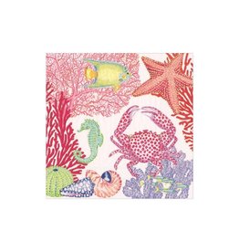 Caspari Paper Cocktail Napkins 20pk Under The Sea
