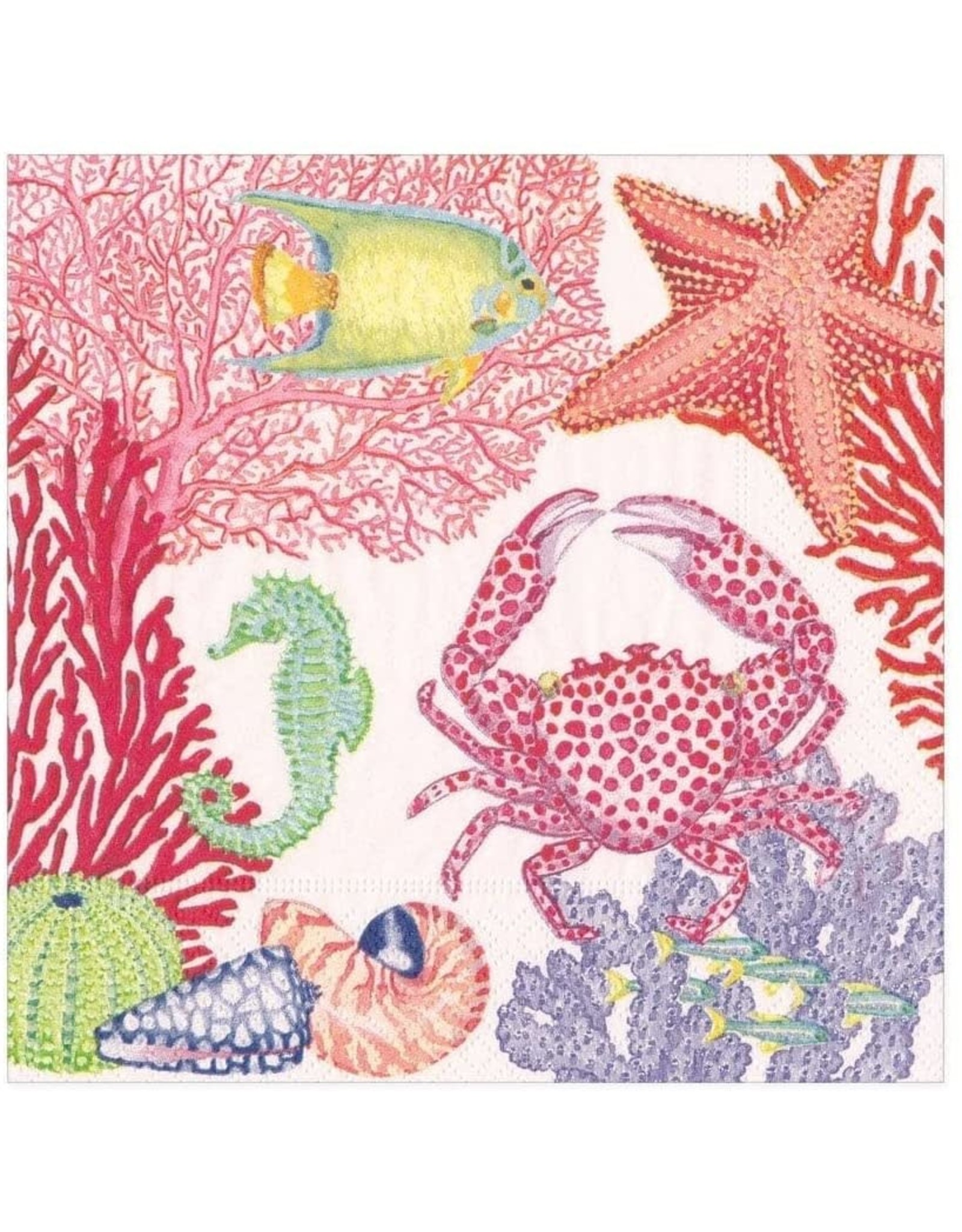 Caspari Paper Lunch Napkins 20pk Under The Sea - Digs N Gifts