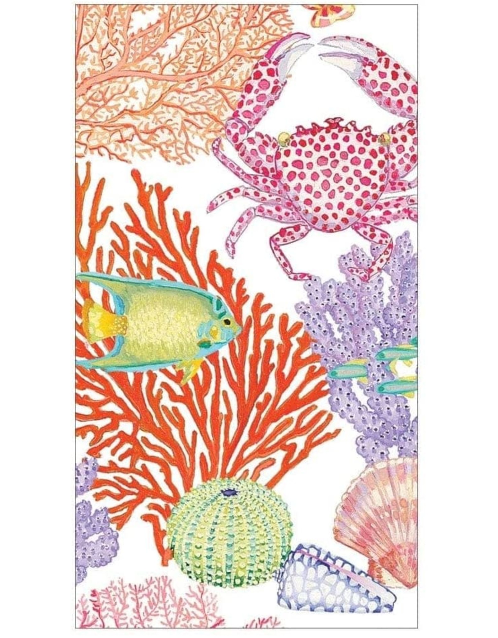 Caspari Paper Guest Towel Napkins 15pk Under The Sea