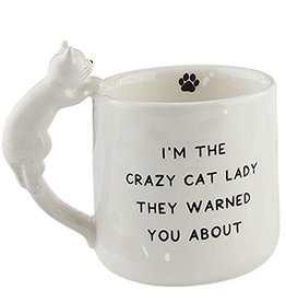 Mud Pie Cat Coffee Mug Im The Crazy Cat Lady They Warned You About