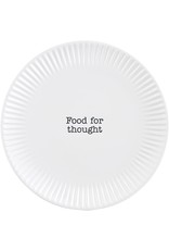 Mud Pie Melamine Salad Plate - Food For Thought