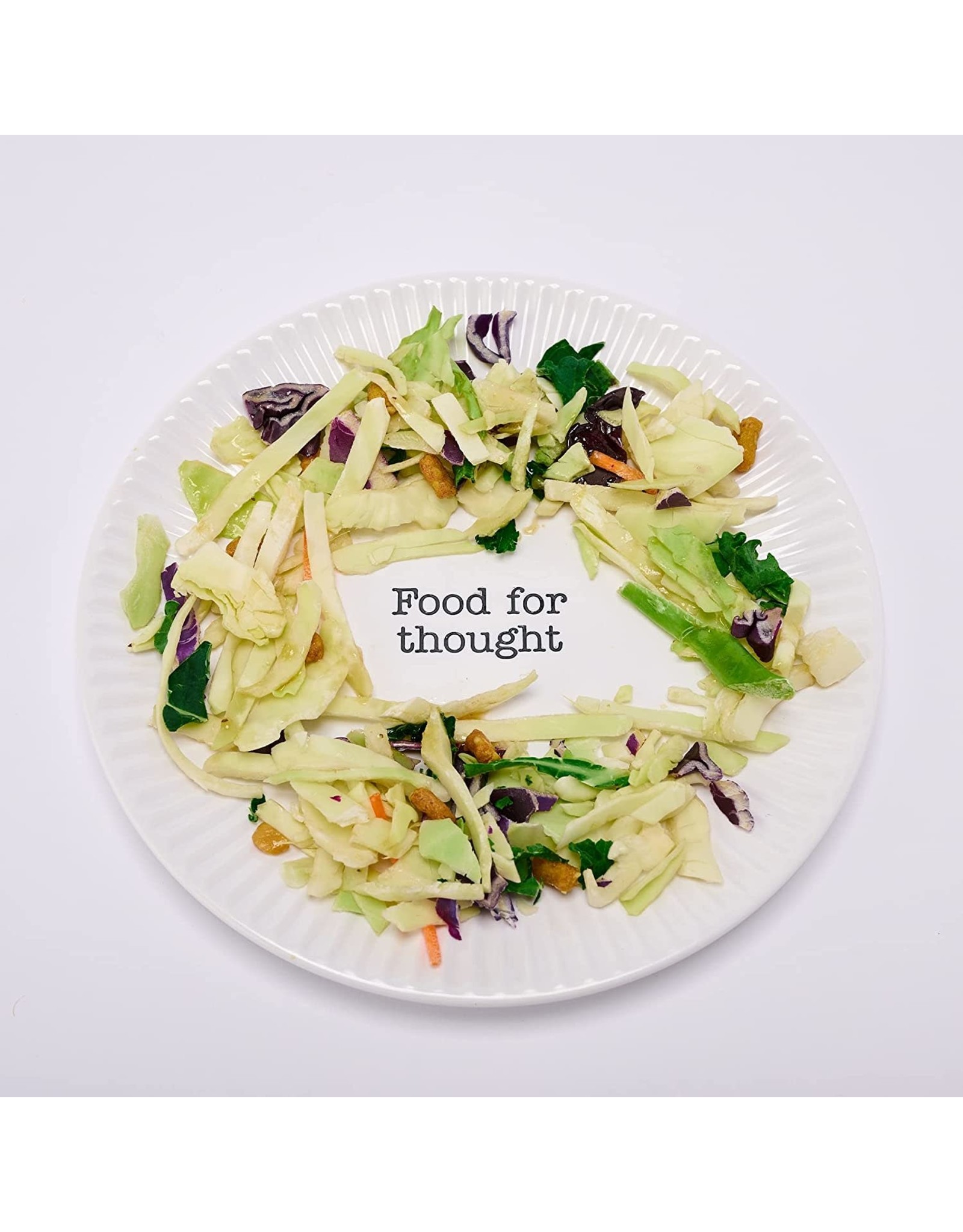 Mud Pie Melamine Salad Plate - Food For Thought