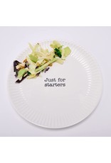 Mud Pie Melamine Salad Plate - Just For Starters