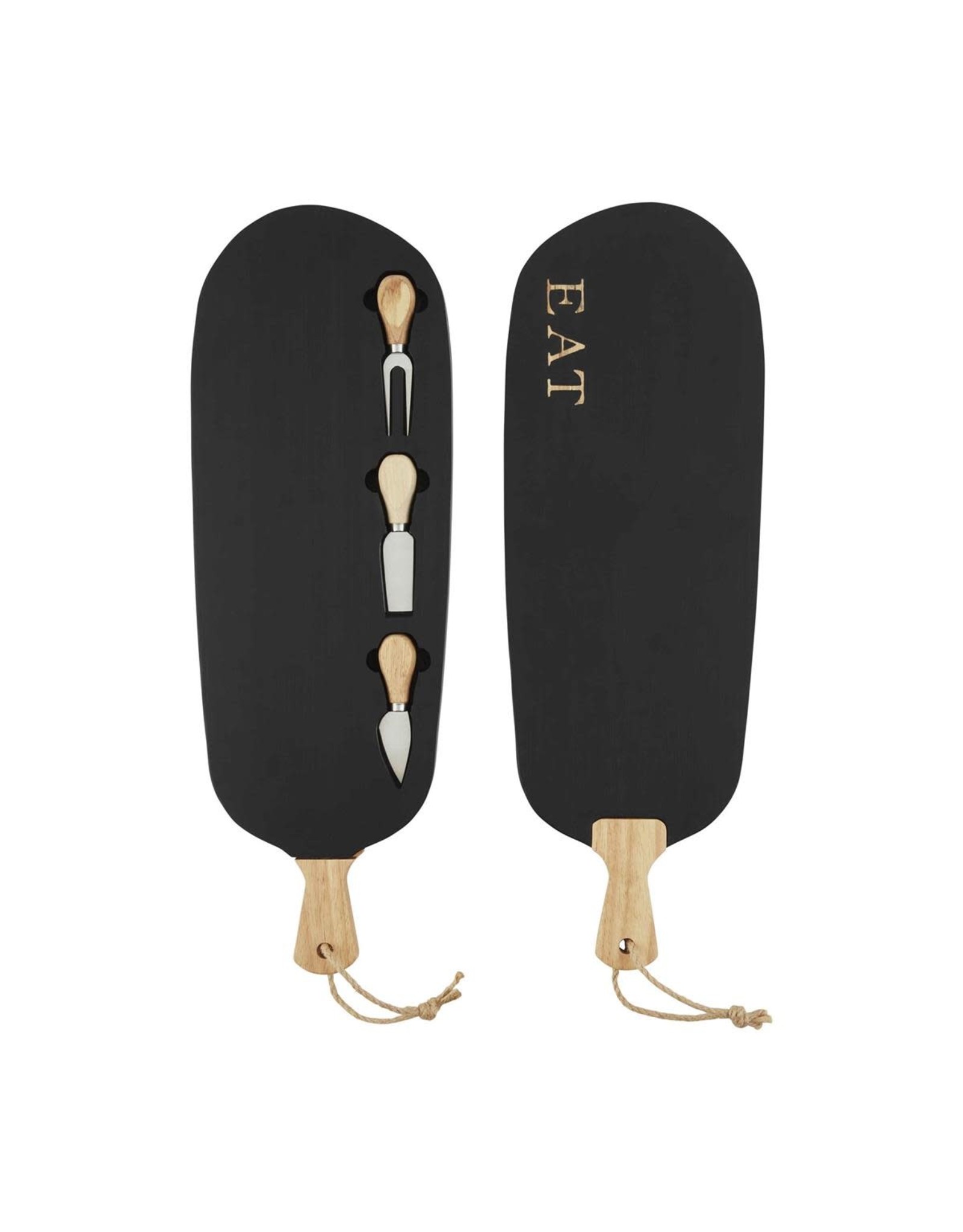 Mud Pie Magnetic Cheese Board Set With Utensils 8x23 Inch