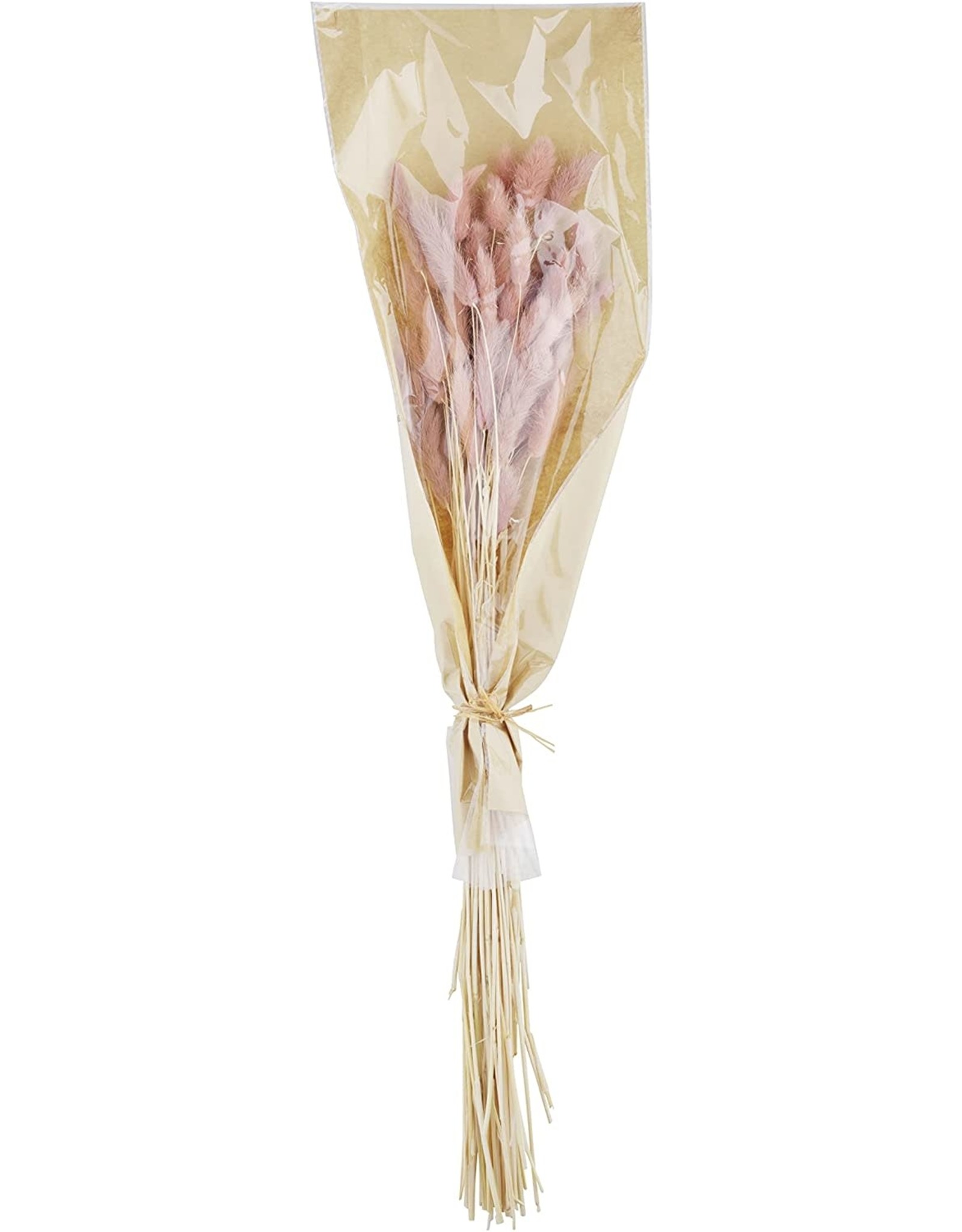 Mud Pie Pink Bunny Tail Stalks Bundle 17 Inch Floral Decor