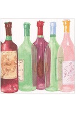 Caspari Wine Bottles Paper Cocktail Napkins 20ct