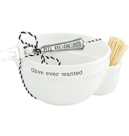 Mud Pie Olive N Pit Bowl With Olive Spoon Set Olive Ever Wanted