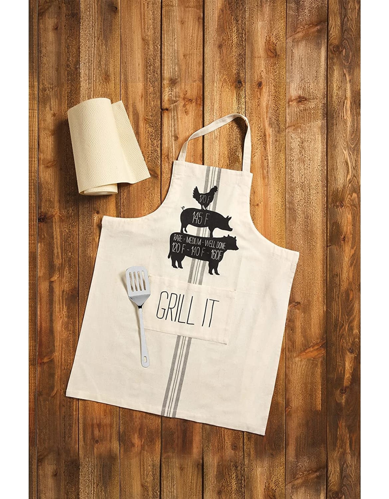 Mud Pie Mom's Kitchen Apron & Pot Holder Set