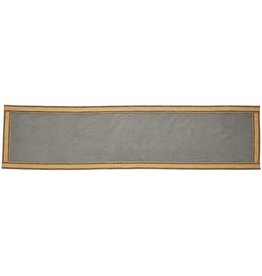 Mud Pie Table Runner Gray Jute Edge Table Runner 18x72