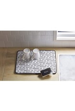 Mud Pie Drying Mat And Sponge Set All Washed Up Dish Mat w WASH Sponge