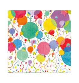 Caspari Paper Lunch Napkins 20pk Balloons And Confetti