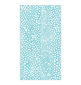 Caspari Paper Linen Guest Towel Napkins 12pk Pebble In Seafoam