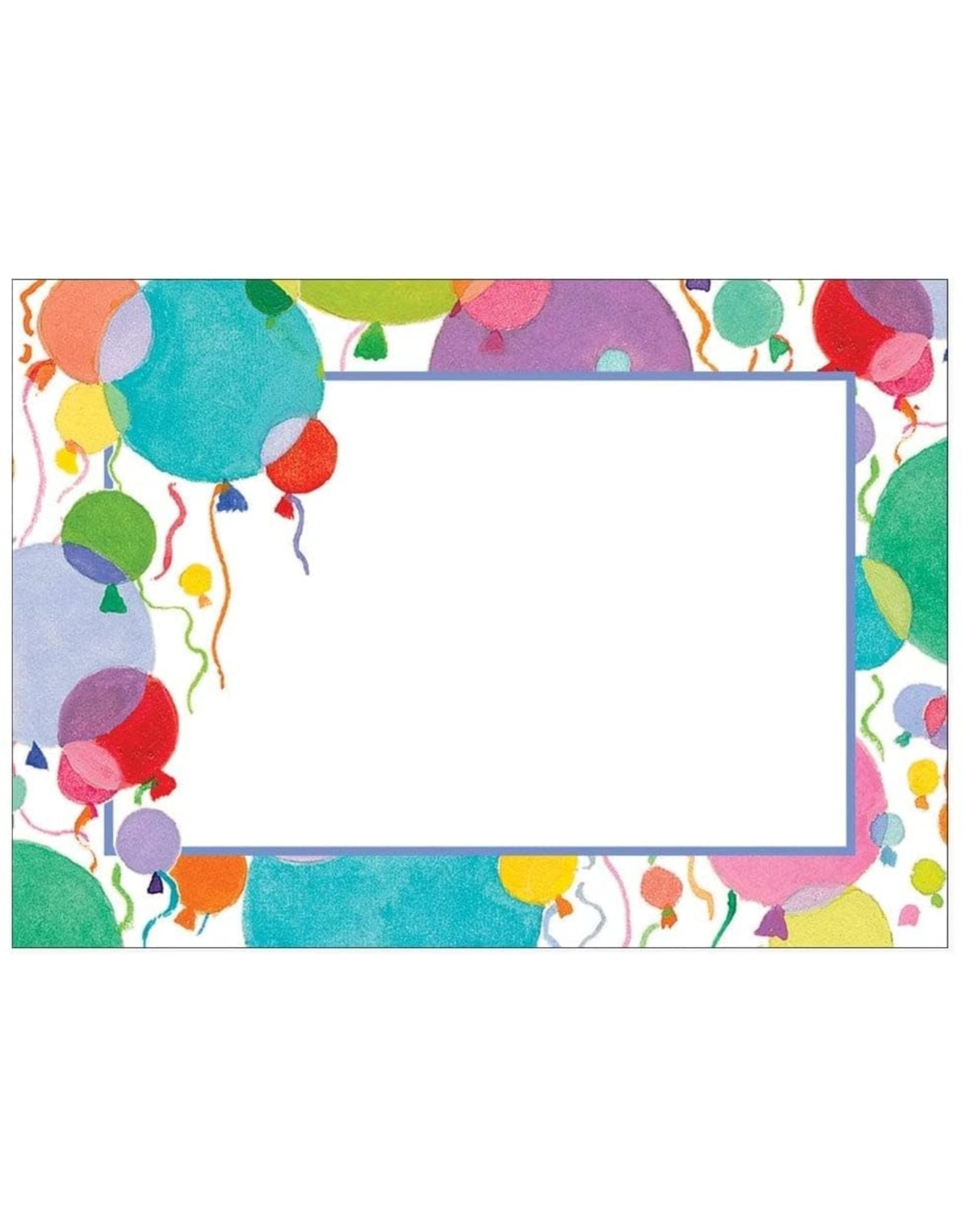 Caspari Name Tags Self Adhesive Labels 12pk Balloons And Confetti