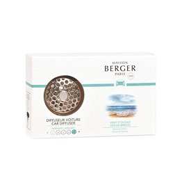 Maison Berger Car Diffuser Kit Vent Clip w Scent Ocean Breeze