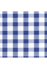 Caspari Paper Lunch Napkins 20pk Gingham Blue