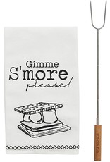 Mud Pie S'Mores Towel And Expandable Roasting Stick S'more Fun