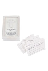 Mud Pie Wood Prayer Box Set With 12 Pulp Paper Prayer Slips