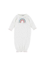 Mud Pie New Born Baby Clothing Rainbow Crochet Sleeper Gown 0-3 Months