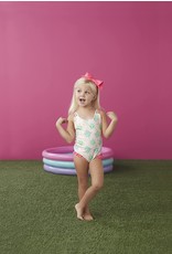 Mud Pie Little Girls Turtle Swimsuit Set 12-18 Months