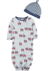 Mud Pie New Born Baby Take Me Home Clothing Set Firetruck 0-3 Months