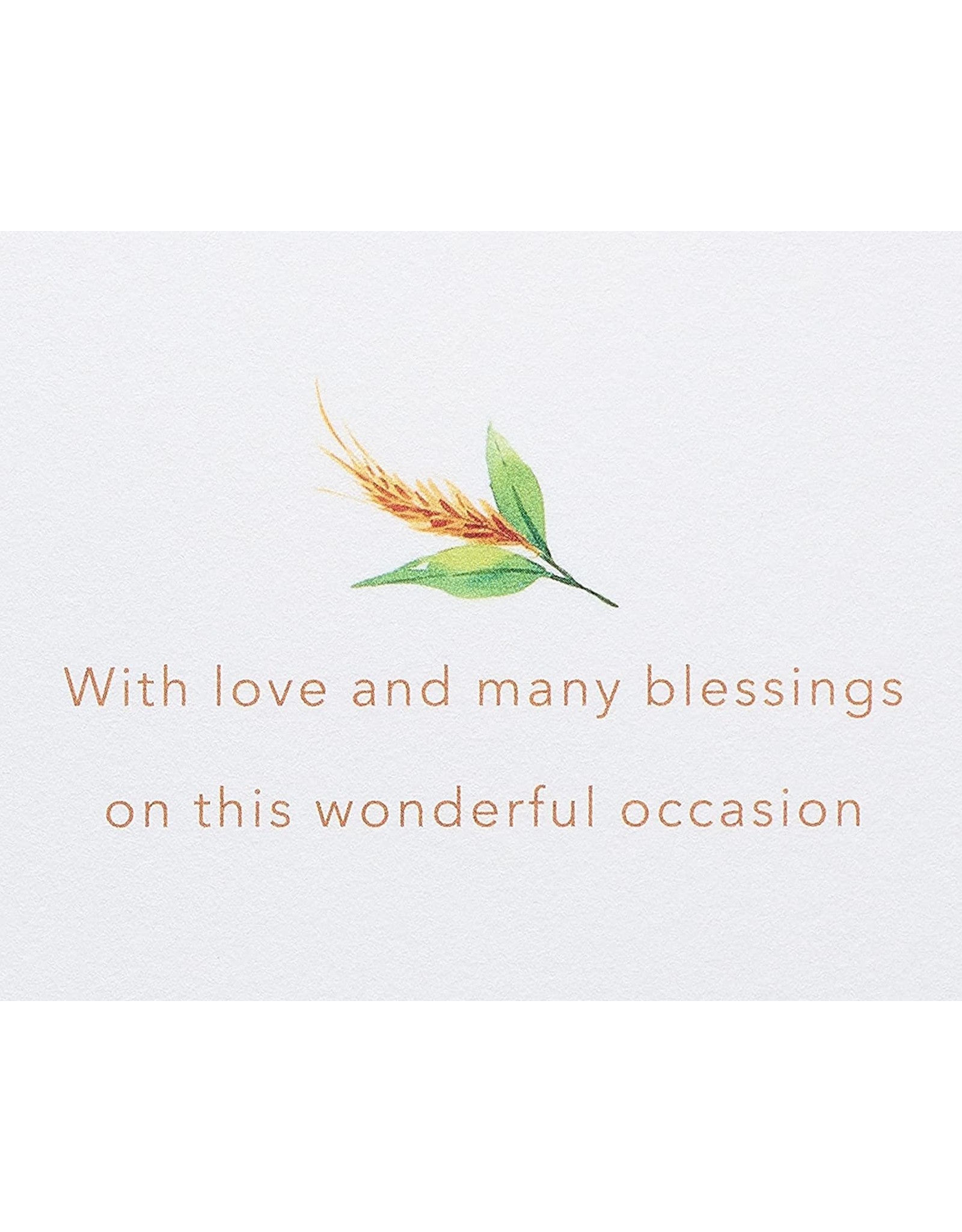 PAPYRUS® Baptism Cards Cartouche With Basin Love And Blessings