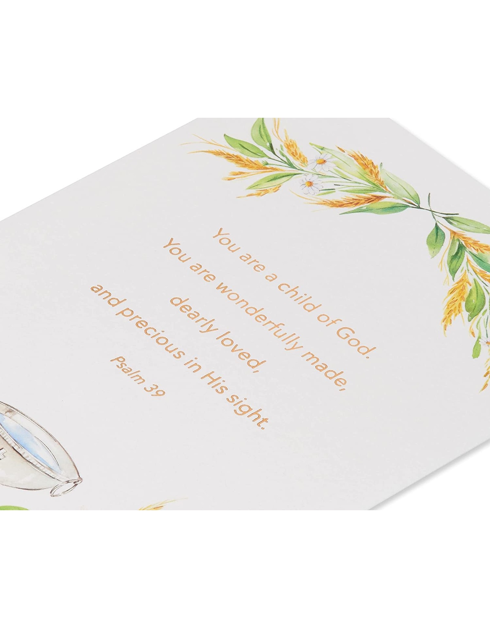 PAPYRUS® Baptism Cards Cartouche With Basin Love And Blessings