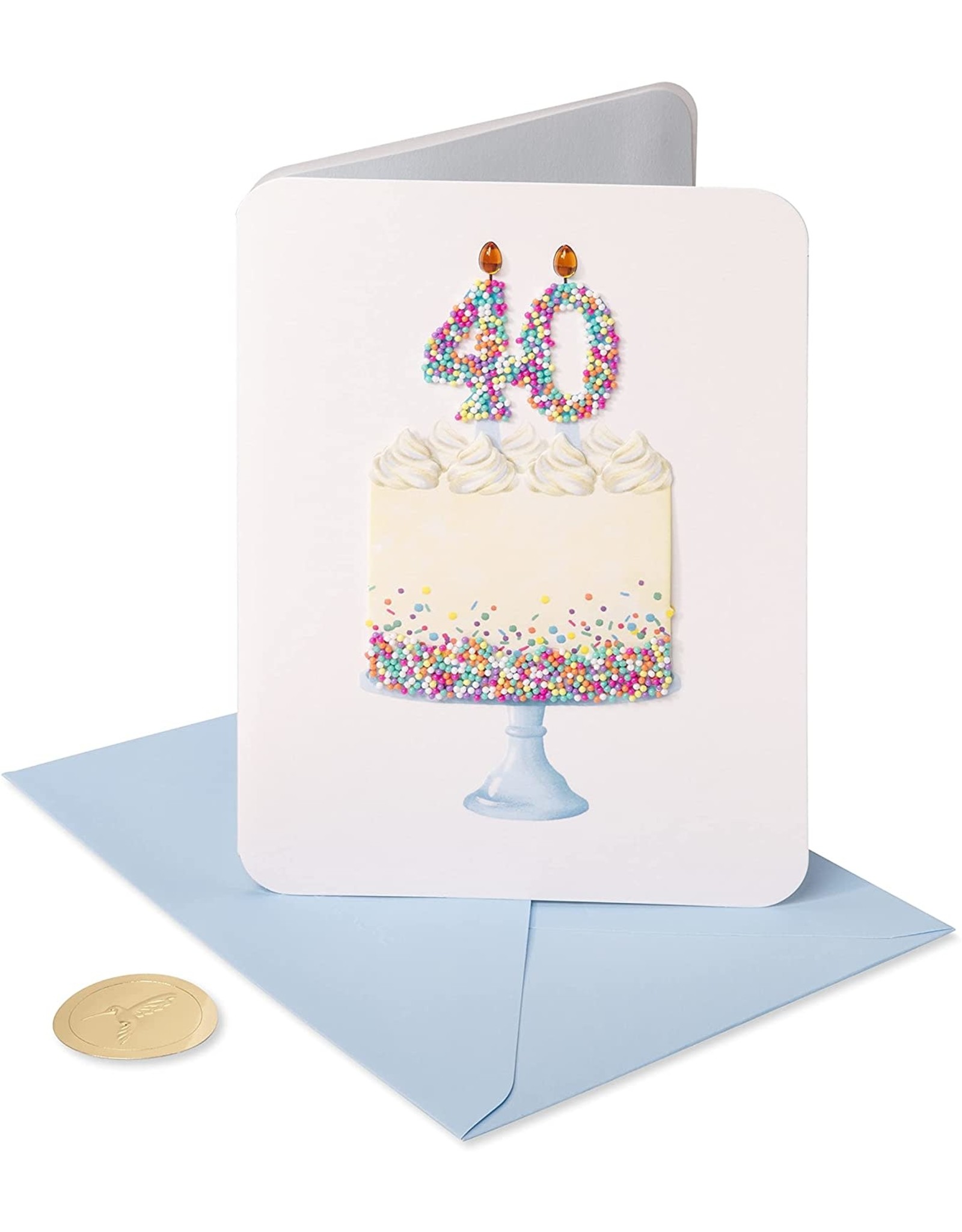 PAPYRUS® Birthday Card 40th Beaded 40 Cake