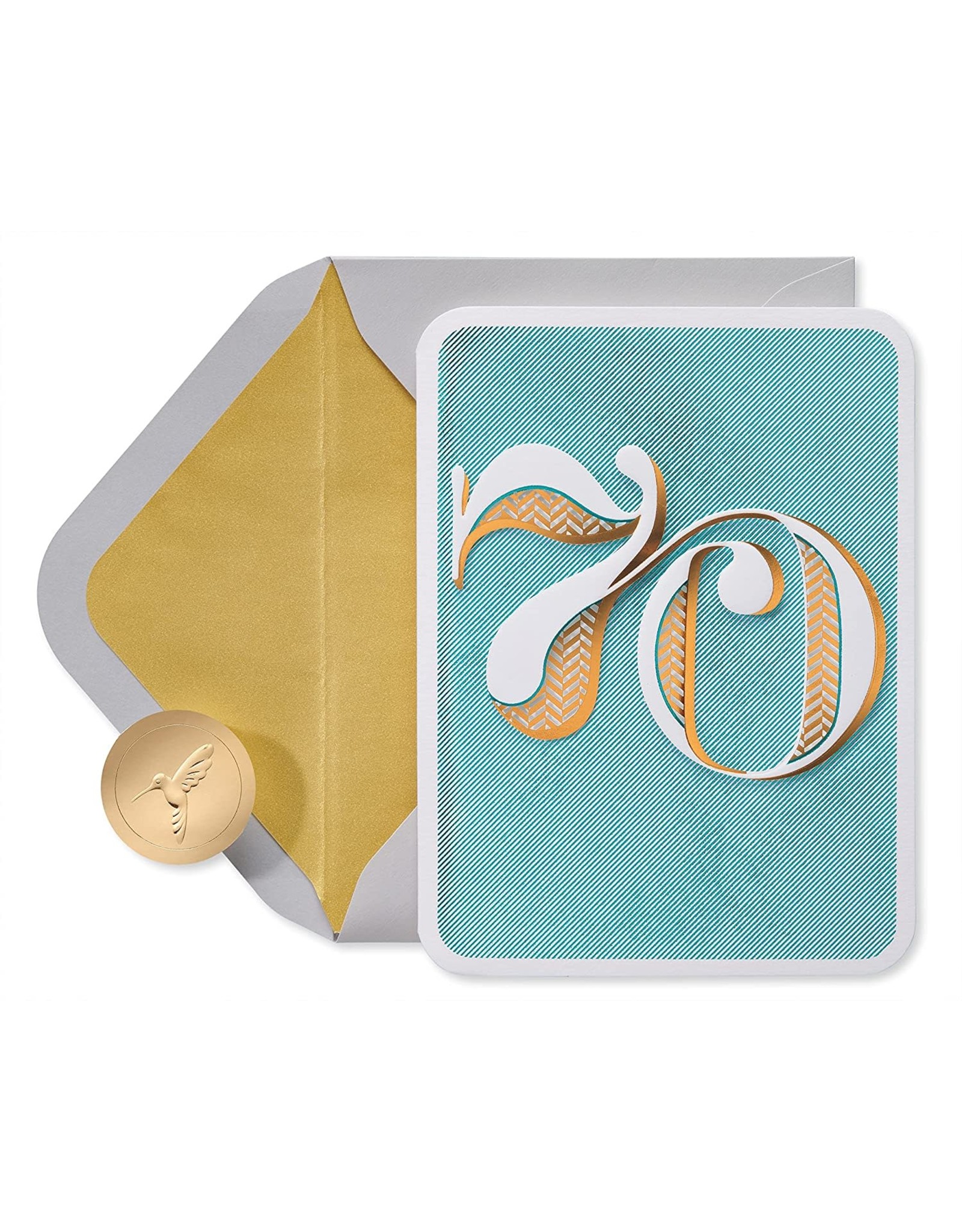 PAPYRUS® Birthday Card 70th Embossed 70