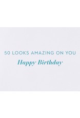 PAPYRUS® Birthday Card 50th 50 Looks Amazing On You