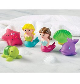 Mud Pie Kids Gifts Bath Toy Squirt Set Mermaid Friends 6pc Set