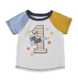 Mud Pie Boys First Birthday Shirt 12-18 Months