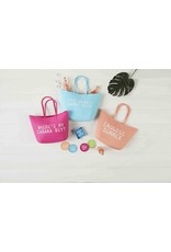 Mud Pie Coral Silicone Cooler Tote Reversible  Endless Summer or Solid
