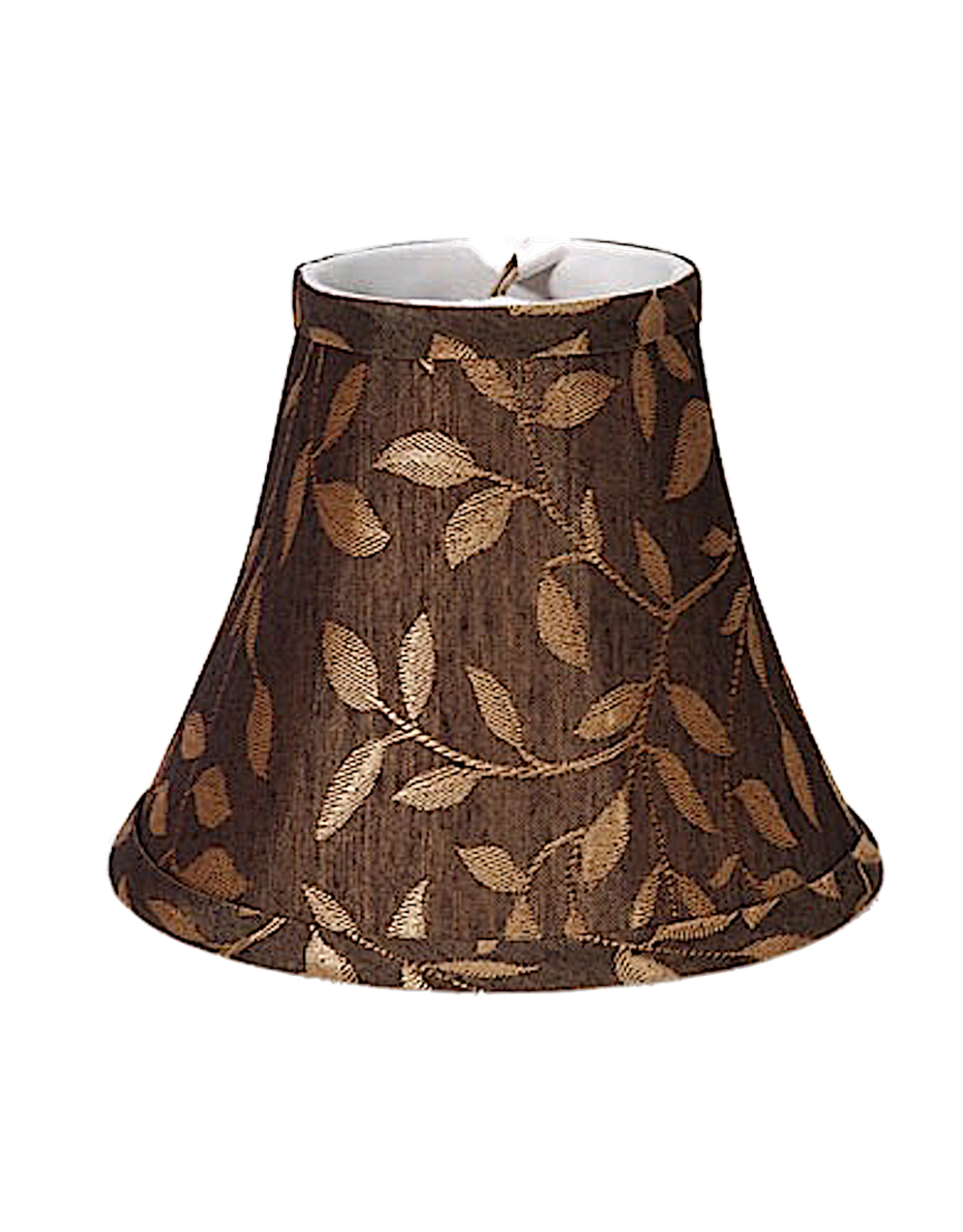 Darice Chandelier Lampshade 5-inch Clips Onto Light Bulb w Leaf Desig