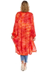 Mud Pie Tuscany Coral Kimono Cover Up