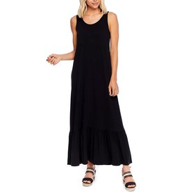 Mud Pie Women’s Sleeveless Alice Maxi Dress Black X-Large