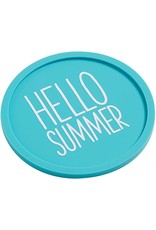 Mud Pie Pool Silicone Coasters Set of 4 Assorted Sayings