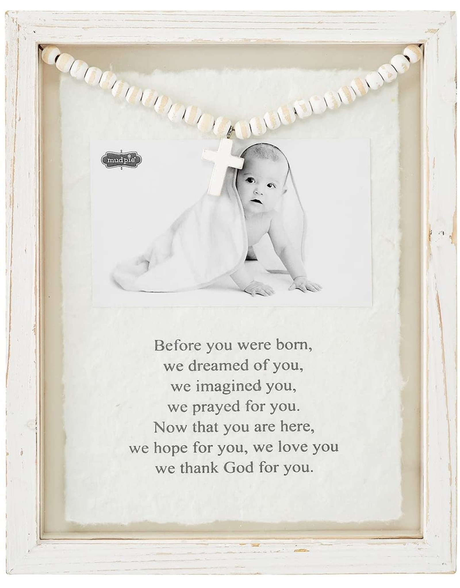 Mud Pie Baby Prayer Glass Frame With Sentiment