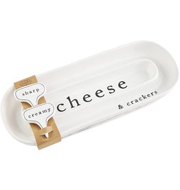 Mud Pie Cheese And Cracker Dish Set With Cheese Markers