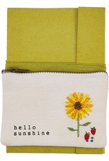 Mud Pie Colorful Journal W Pouch Gift Set Hello Sunshine