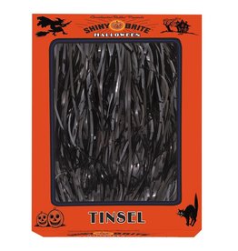 Christopher Radko Shiny Brite Halloween 18” Black Tinsel Icicles