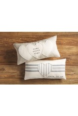 Mud Pie This Is Us Pillow 10x20 Inch Heart Applique Pillow