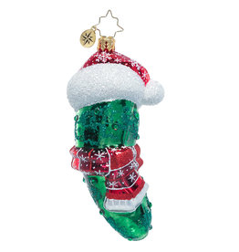Christopher Radko Chilly Christmas Pickle Christmas Ornament